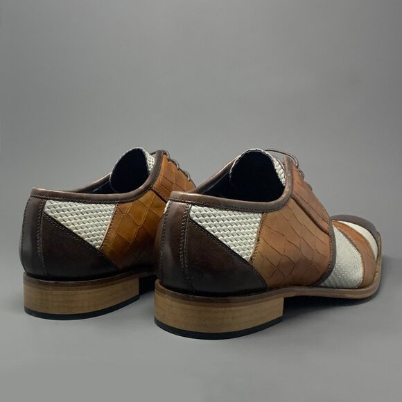 *NEW* / DUCA "Imperio" / Genuine Italian Calfskin / Tri Tone Derby / Men's 14 - Picture 8 of 13